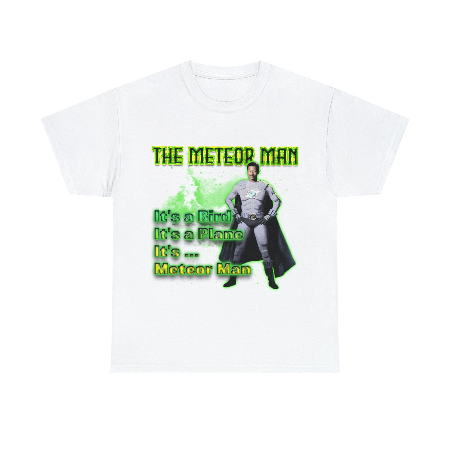 The Meteor Man Black 90s Superhero Unisex Heavy Cotton Tee