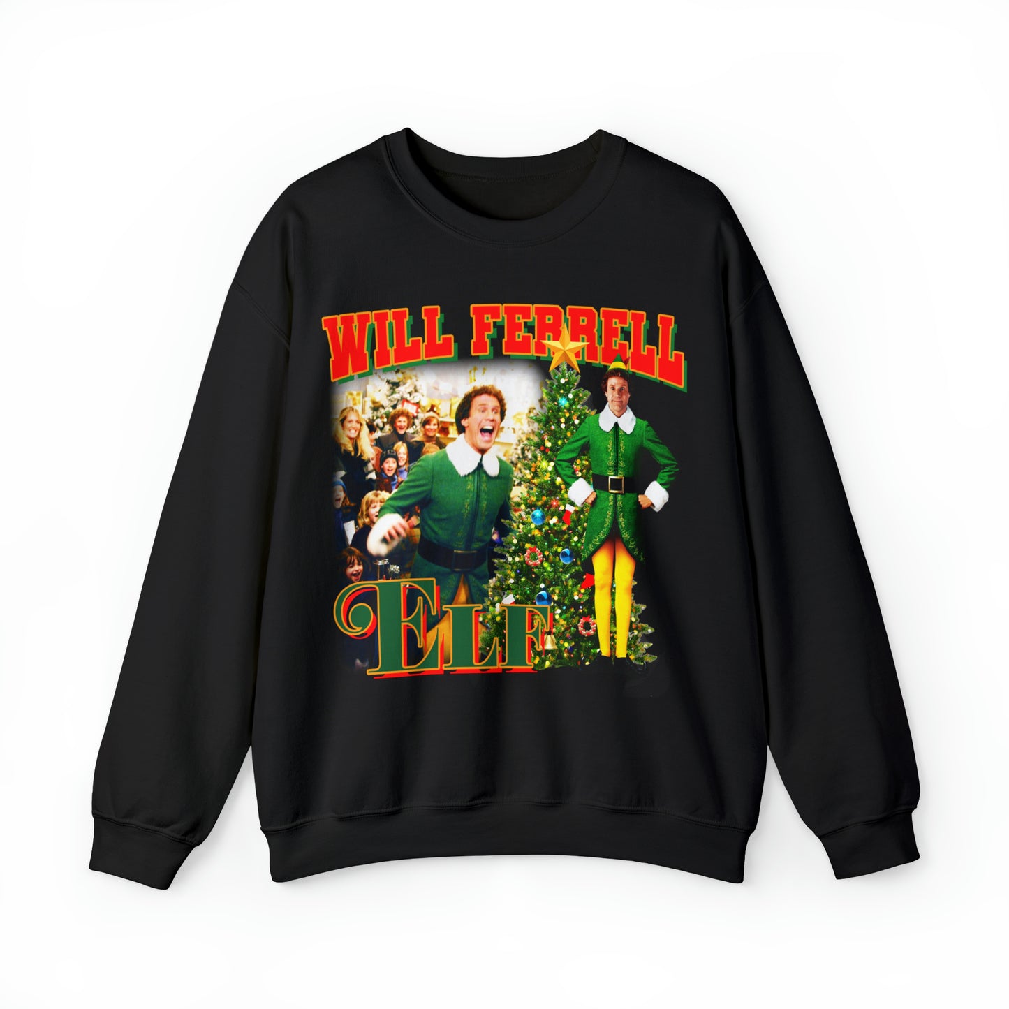 Will Ferrell Elf Christmas Sweater Unisex Heavy Blend™ Crewneck Sweatshirt