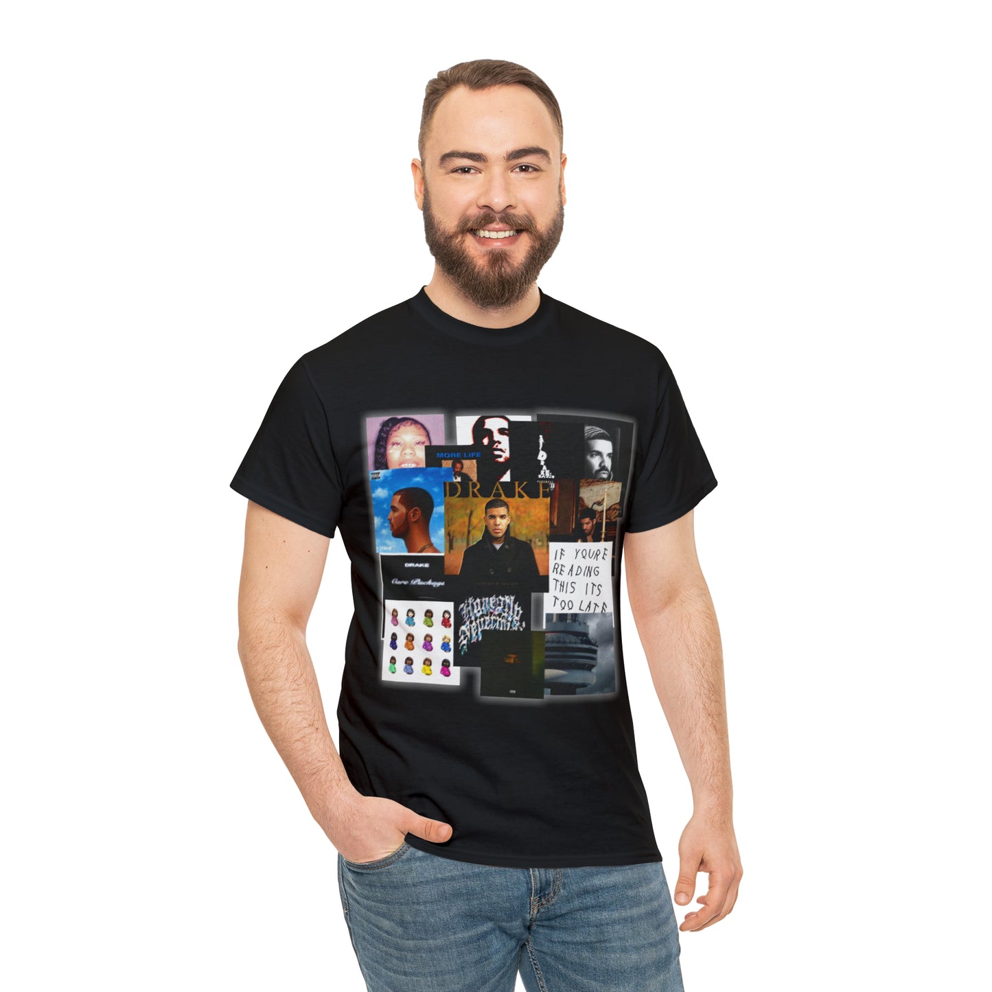 Drake Album and Tapes Unisex Heavy Cotton Tee