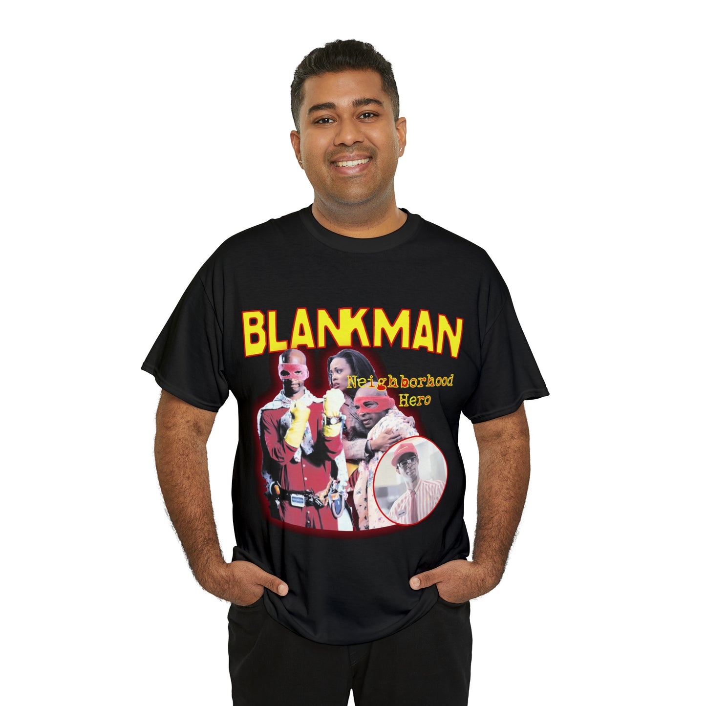 Blankman 90s Superhero Unisex Heavy Cotton Tee