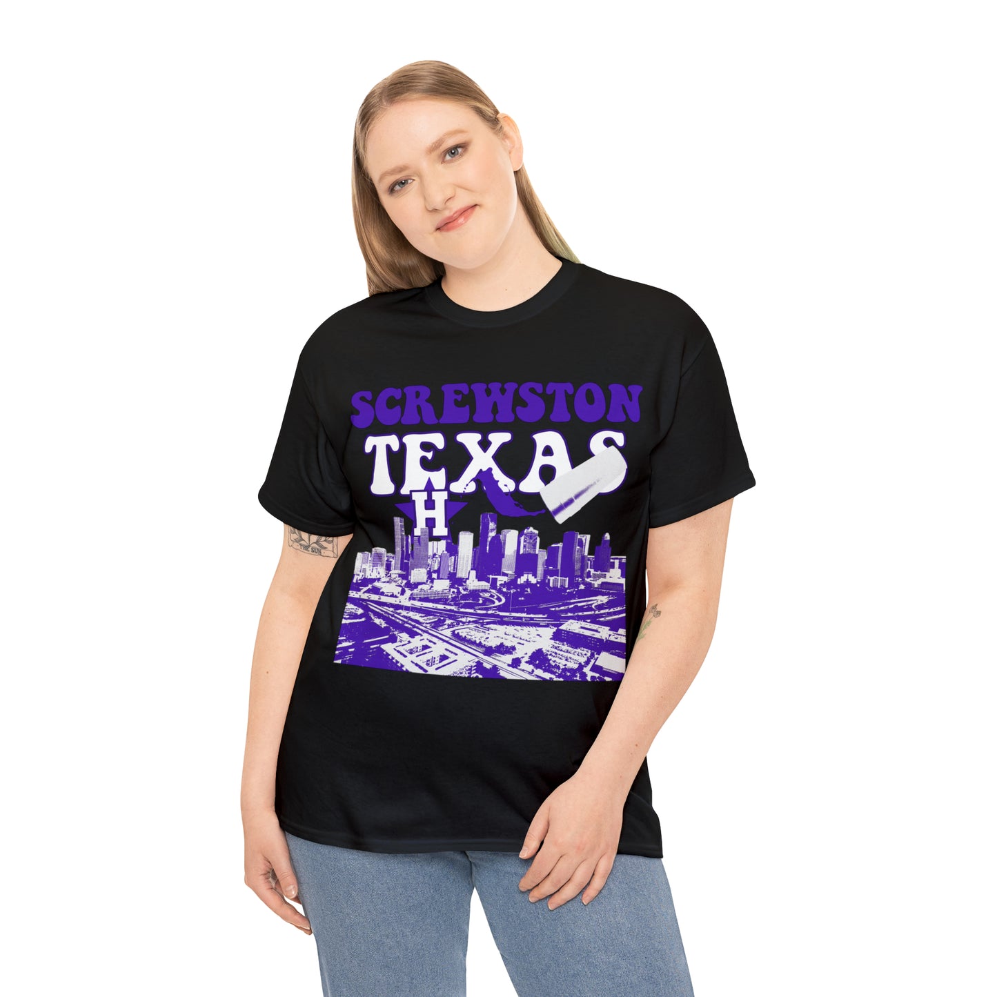 Screwston Texas Houston Texas Unisex Heavy Cotton Tee