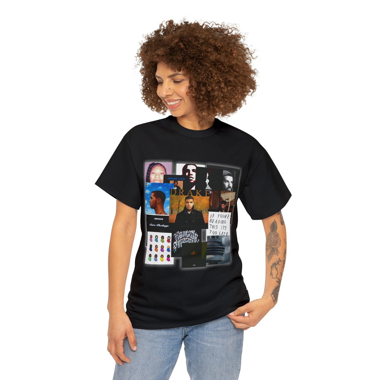 Drake Album and Tapes Unisex Heavy Cotton Tee