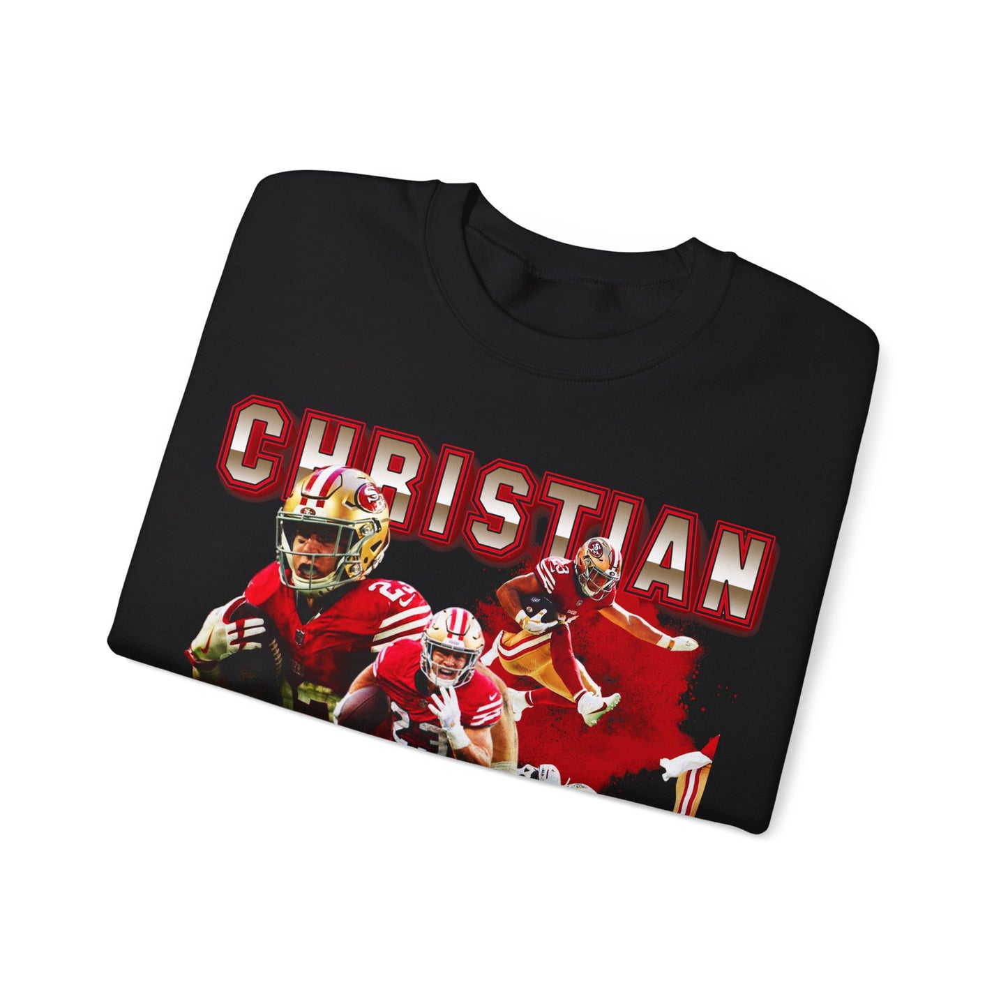 Christian McCaffrey San Francisco Football Star Unisex Heavy Blend™ Crewneck Sweatshirt