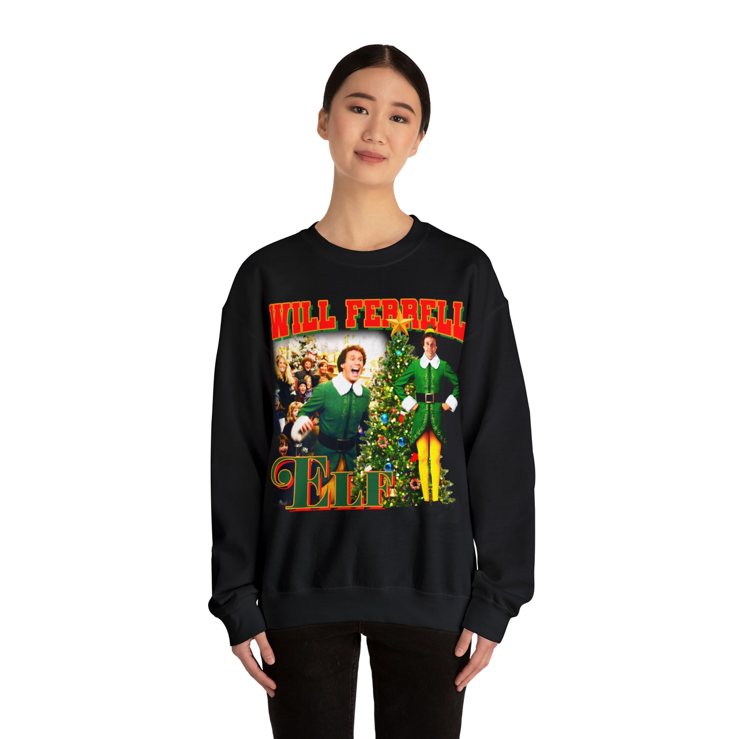 Will Ferrell Elf Christmas Sweater Unisex Heavy Blend™ Crewneck Sweatshirt