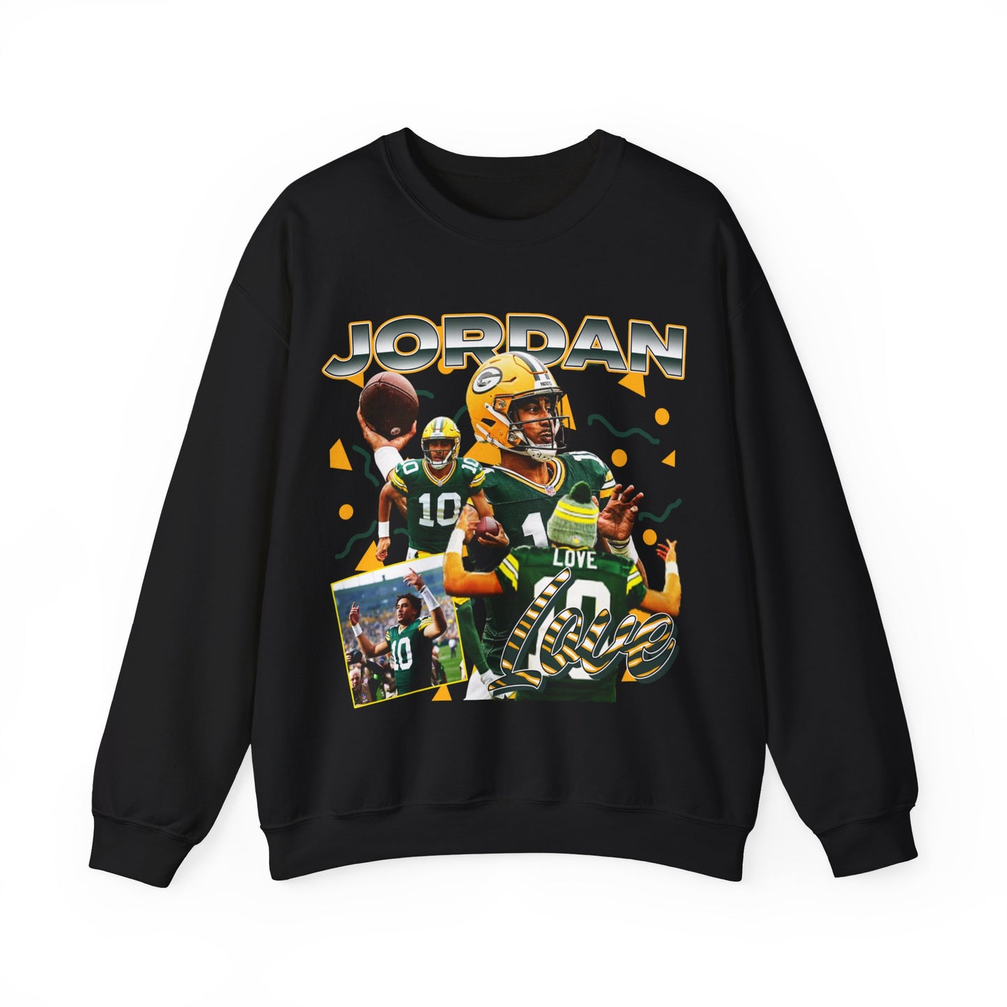 Jordan Love Green Bay Football Star Unisex Heavy Blend™ Crewneck Sweatshirt