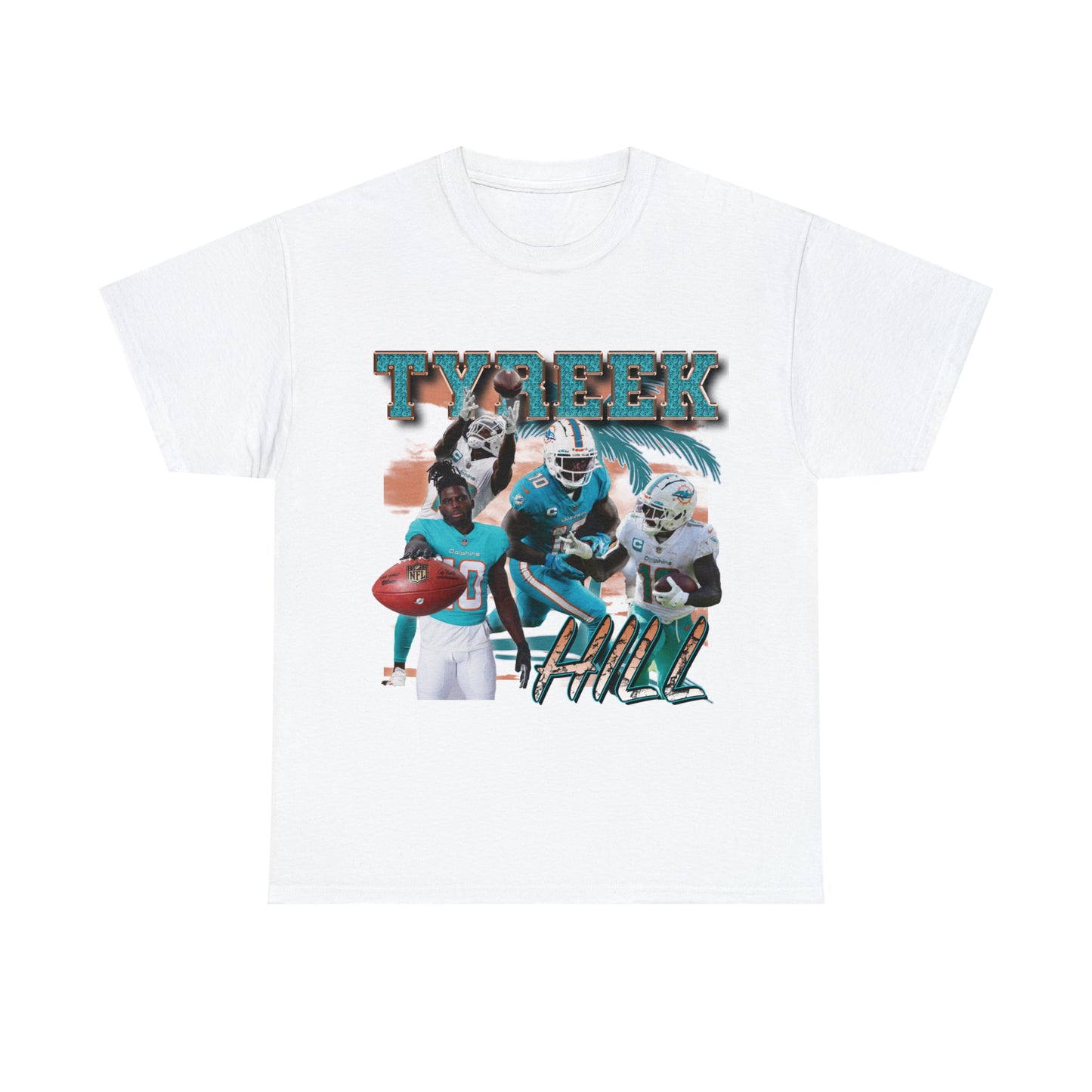 Tyreek Hill Miami Dolphins NFL Star Unisex Heavy Cotton Tee