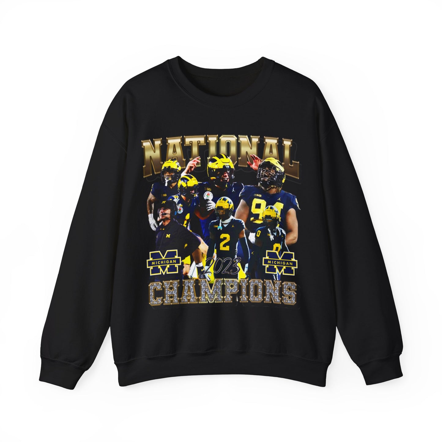 Michigan Football 2023 National Champs Unisex Heavy Blend™ Crewneck Sweatshirt