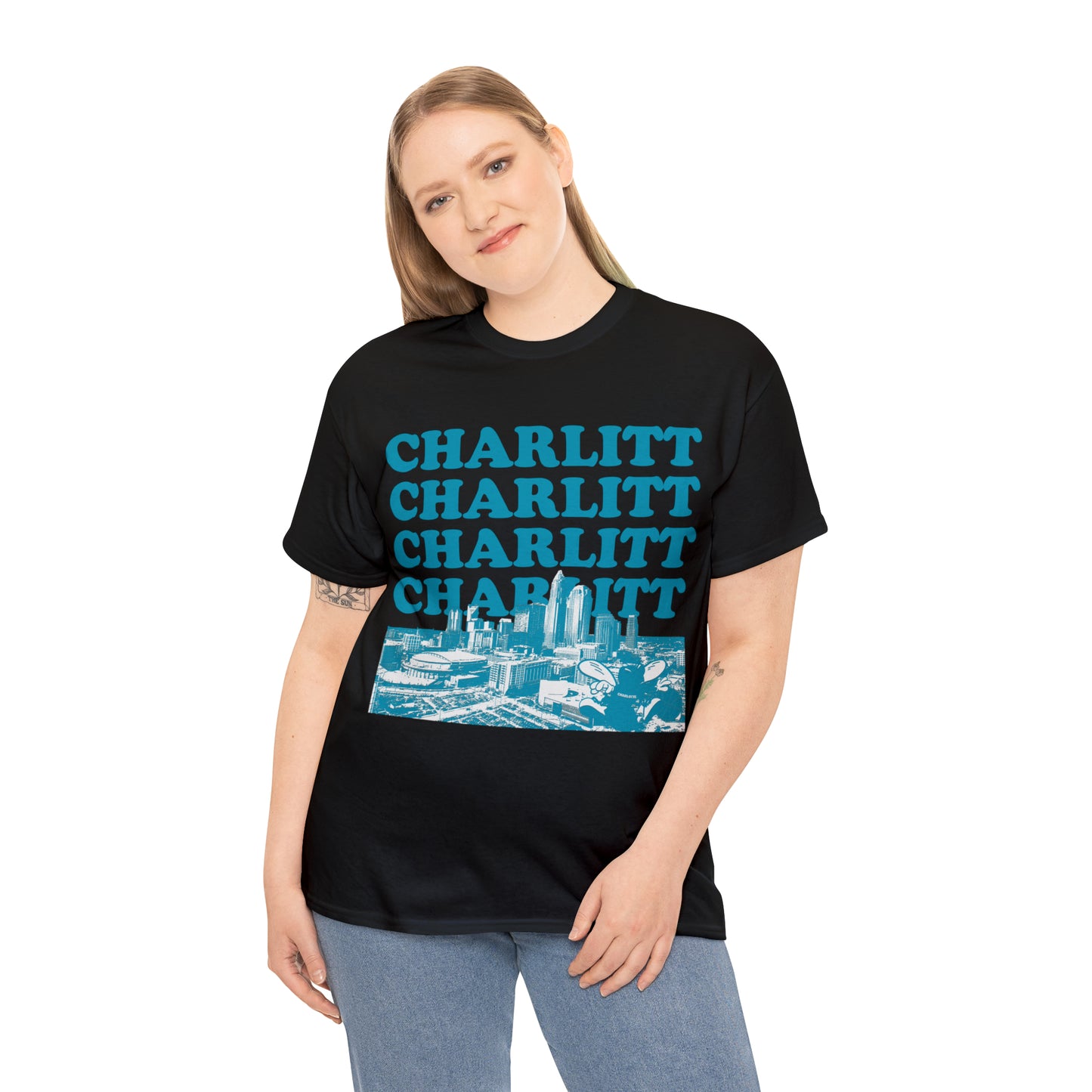 Charlitt Charlotte North Carolina Unisex Heavy Cotton Tee