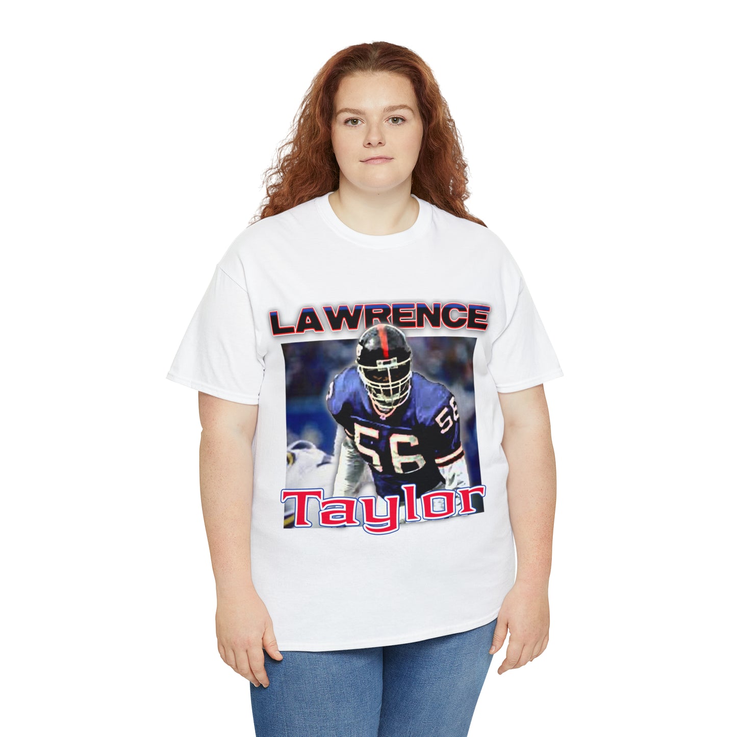 Lawrence Taylor NFL New York Giants Legend Unisex Heavy Cotton Tee
