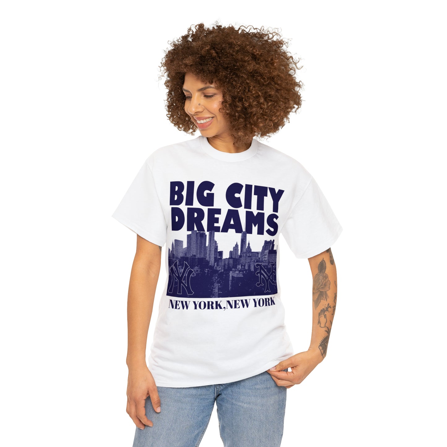 Big City Dreams New York New York Unisex Heavy Cotton Tee