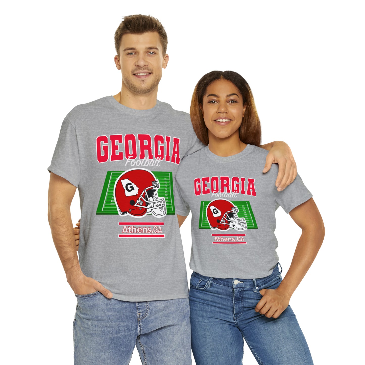 Georgia Football UGA Retro Style Unisex Heavy Cotton Tee