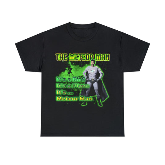 The Meteor Man Black 90s Superhero Unisex Heavy Cotton Tee