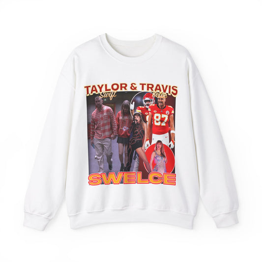 Taylor Swift and Travis Kelce Swelce Unisex Heavy Blend™ Crewneck Sweatshirt