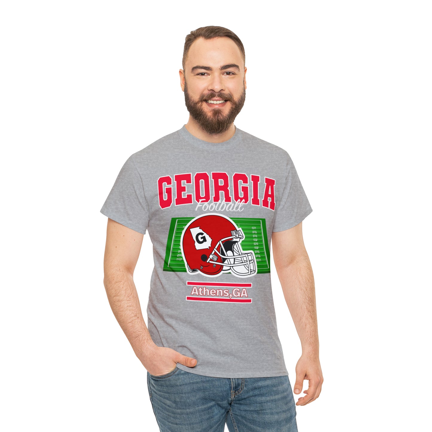 Georgia Football UGA Retro Style Unisex Heavy Cotton Tee