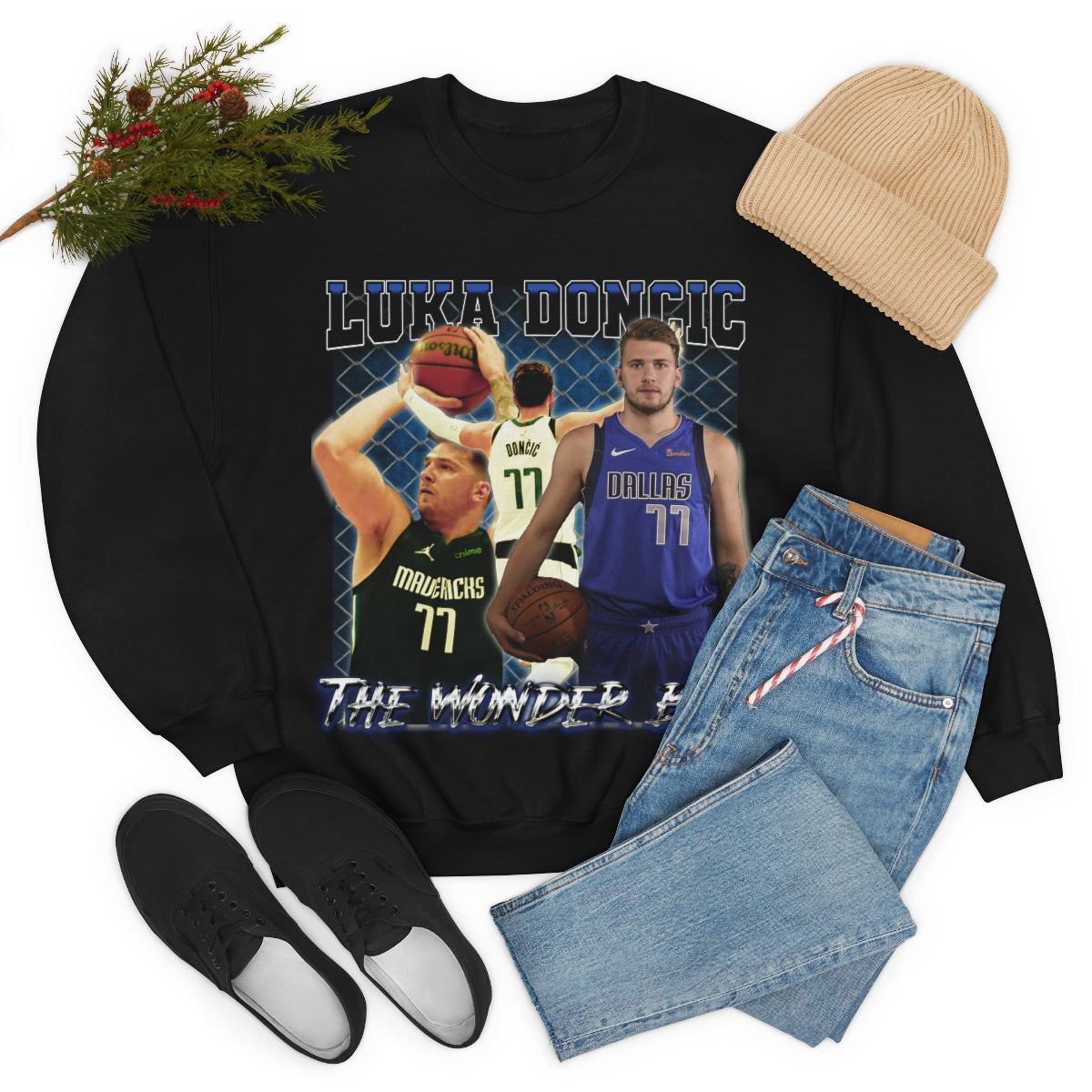 Luka Doncic Dallas Basketball Star Unisex Heavy Blend™ Crewneck Sweatshirt