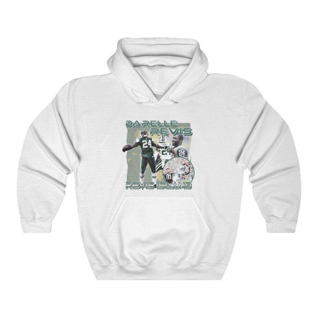Darelle Revis Revis Island New York Football Legend  Heavy Blend™ Hooded Sweatshirt