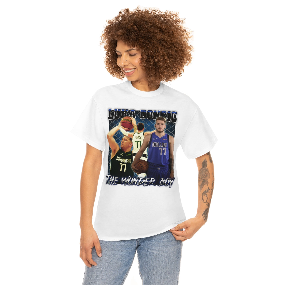 Luka Doncic Dallas Basketball Star Unisex Heavy Cotton Tee