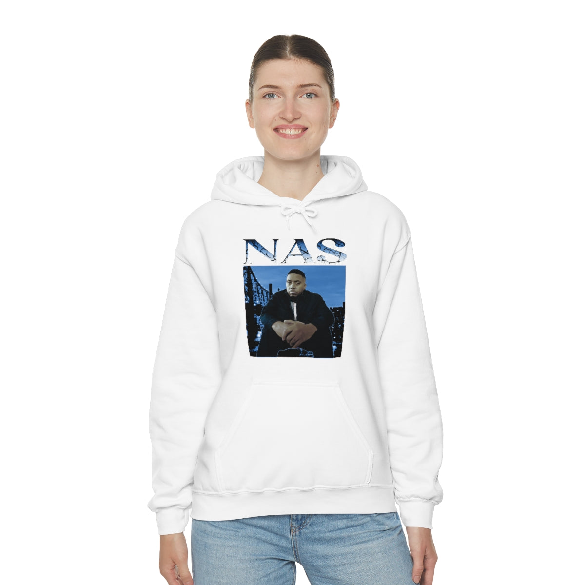 Nas Hiphop Legend Unisex Heavy Blend™ Hooded Sweatshirt