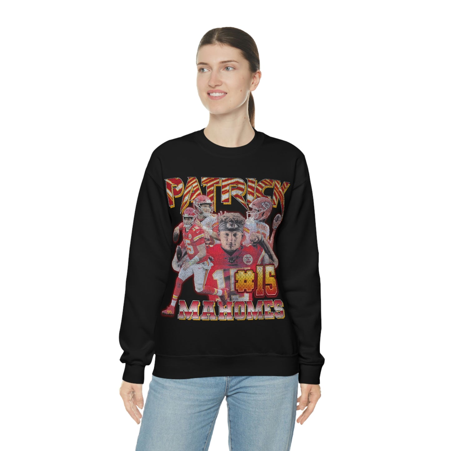 Patrick Mahomes Kansas City Football Star  Unisex Heavy Blend™ Crewneck Sweatshirt