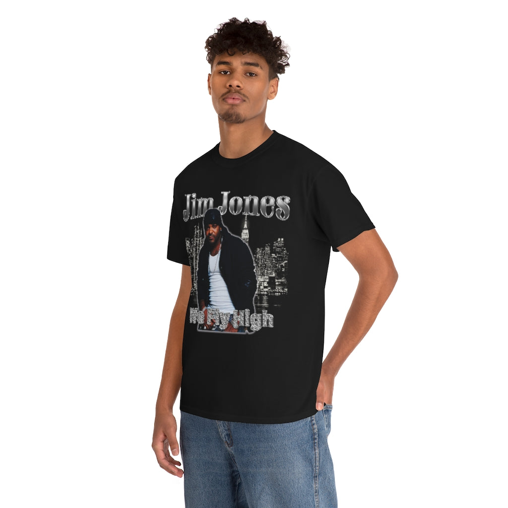 Jim Jones We Fly High Hiphop Legend Bootleg Unisex Heavy Cotton Tee