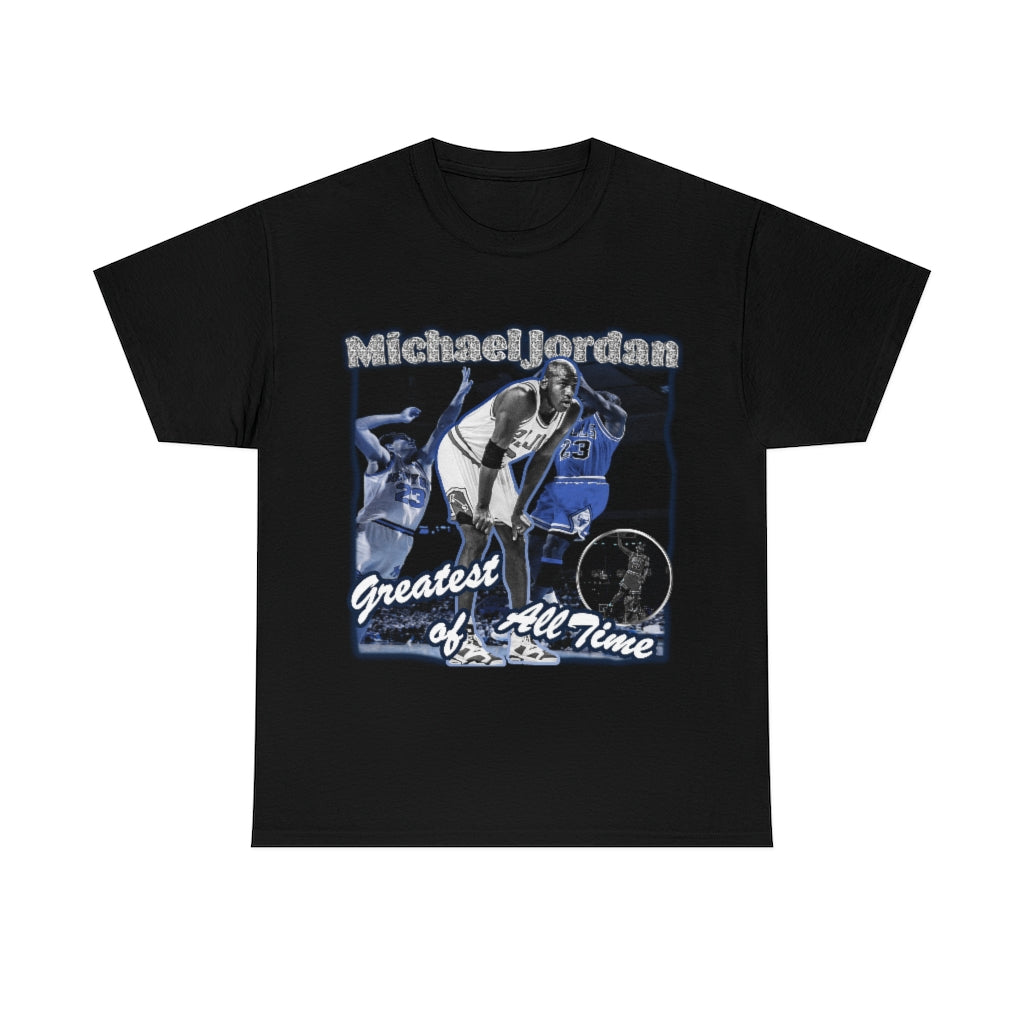 Michael Jordan Greatest Of All Time Jordan 6 Midnight Navy Unisex Heavy Cotton Tee