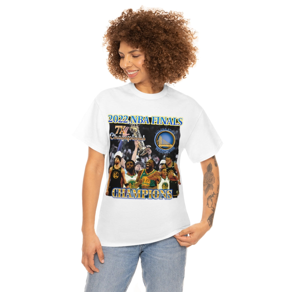 Golden State Warriors 2022 NBA Finals Champions Steph Curry Unisex Heavy Cotton Tee