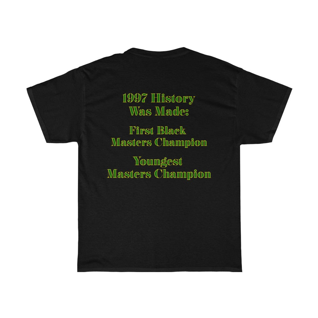 Tiger Woods 1997 Bootleg Tee The Masters 25th Anniversary Unisex Heavy Cotton Tee