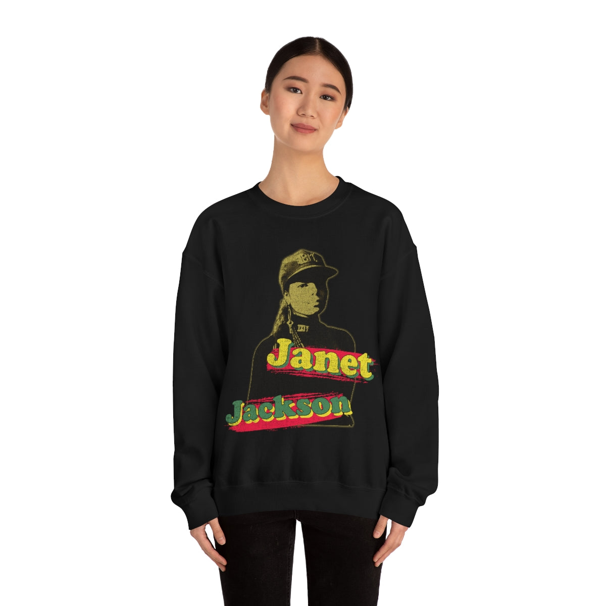 Janet Jackson RnB/Pop Legend Unisex Heavy Blend™ Crewneck Sweatshirt