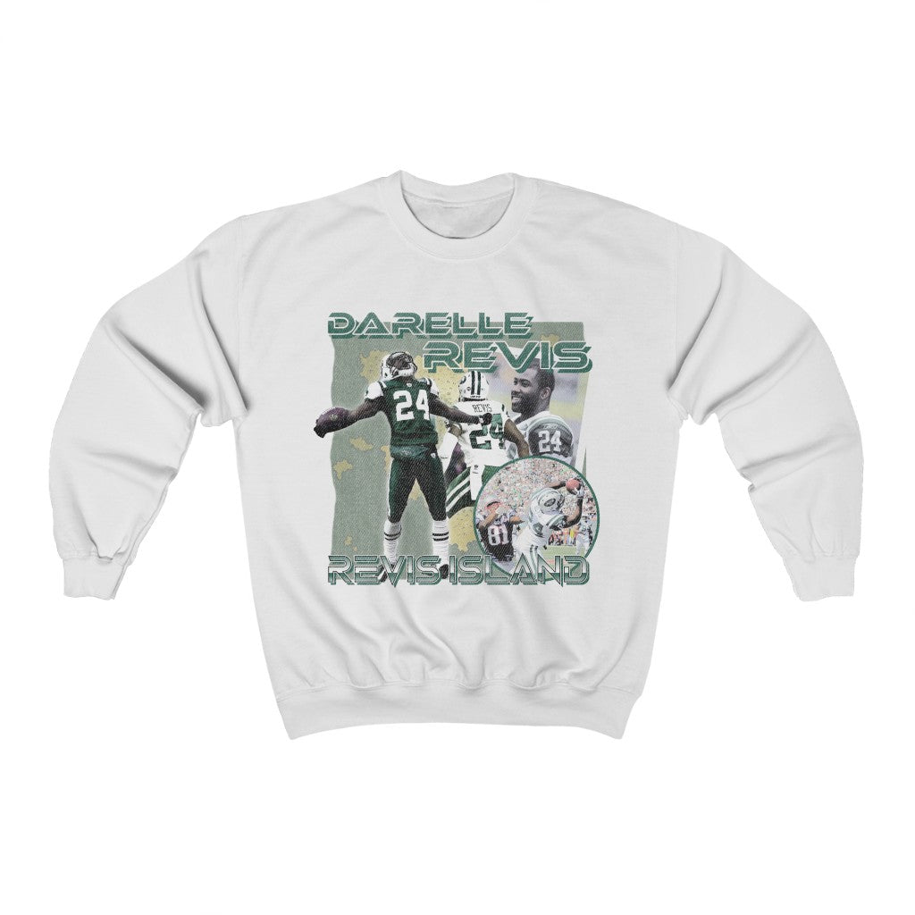 Darelle Revis Revis Island New York Football Legend Unisex Heavy Blend™ Crewneck Sweatshirt
