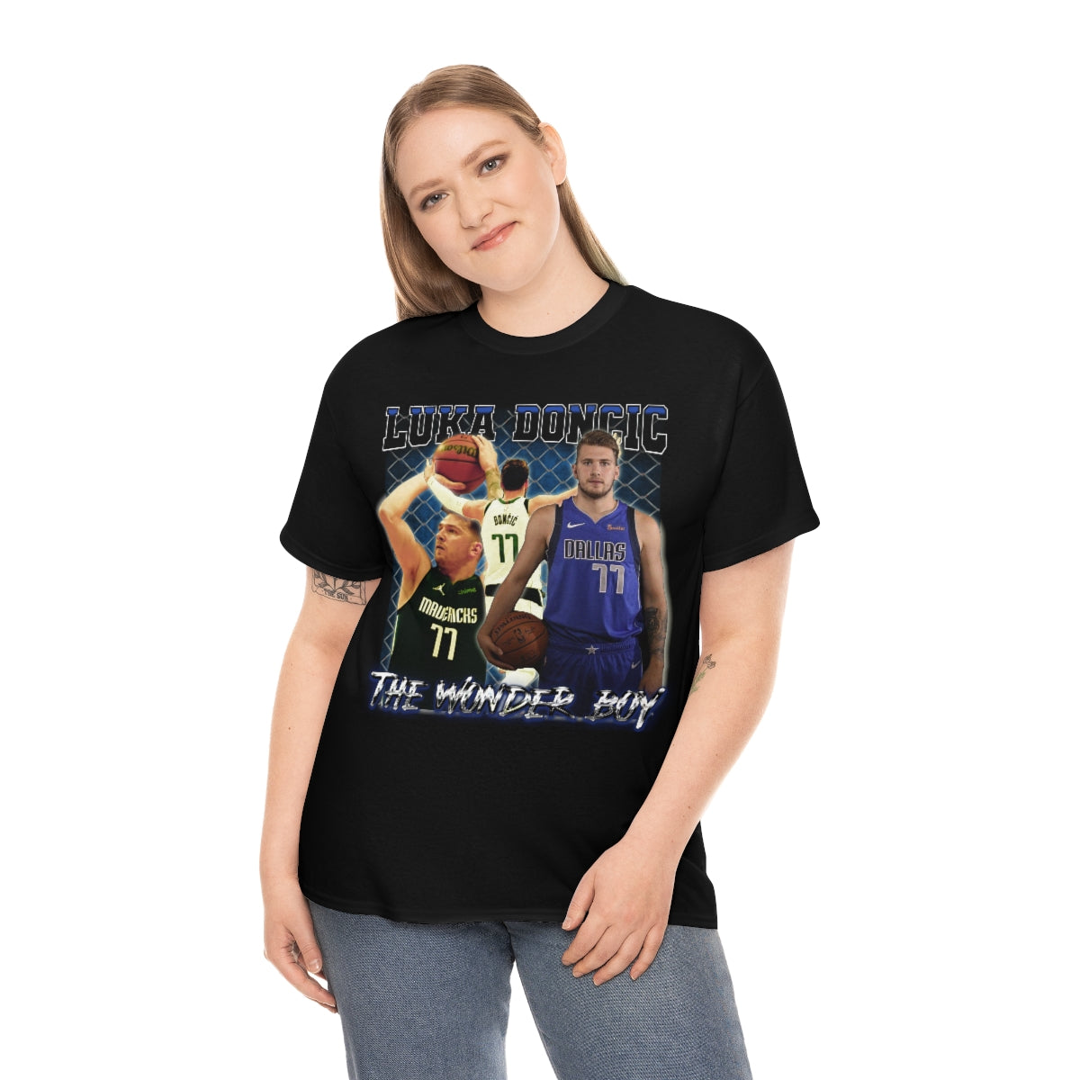 Luka Doncic Dallas Basketball Star Unisex Heavy Cotton Tee