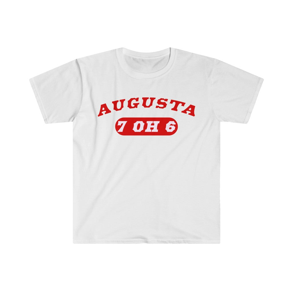 AUG 7 OH 6 ( RED) Unisex Softstyle T-Shirt