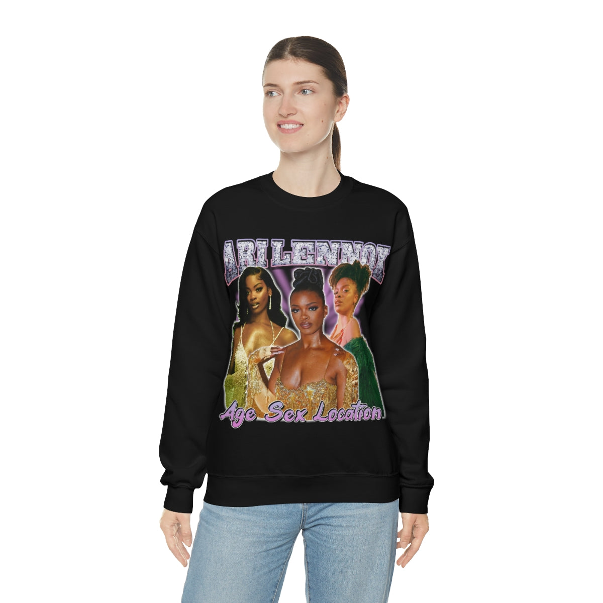 Ari Lennox Age Sex Location  Unisex Heavy Blend™ Crewneck Sweatshirt