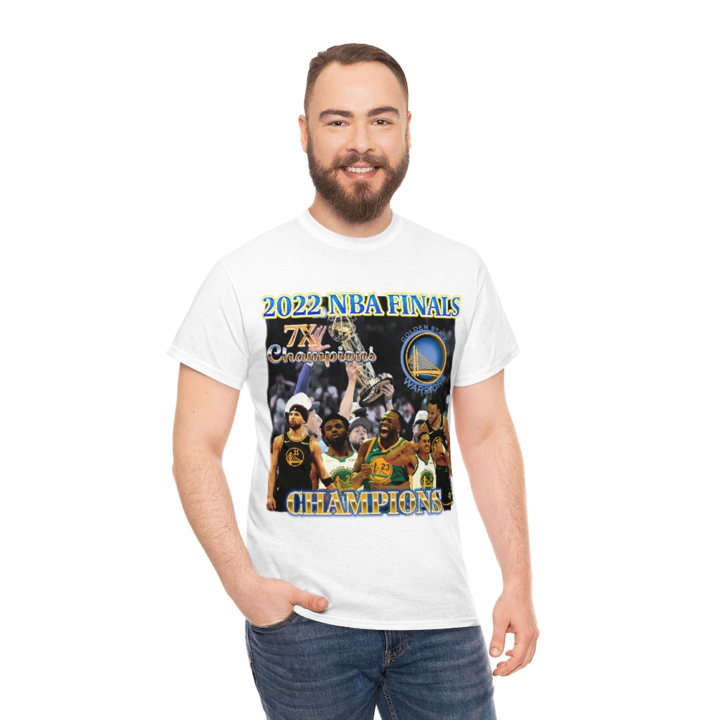 Golden State Warriors 2022 NBA Finals Champions Steph Curry Unisex Heavy Cotton Tee