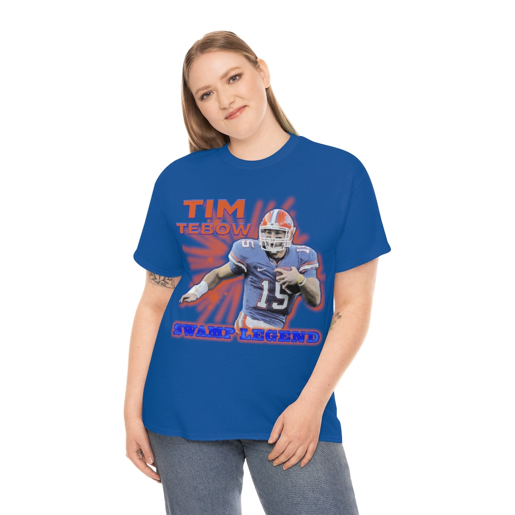Tim Tebow Florida College Football Legend Unisex Heavy Cotton Tee
