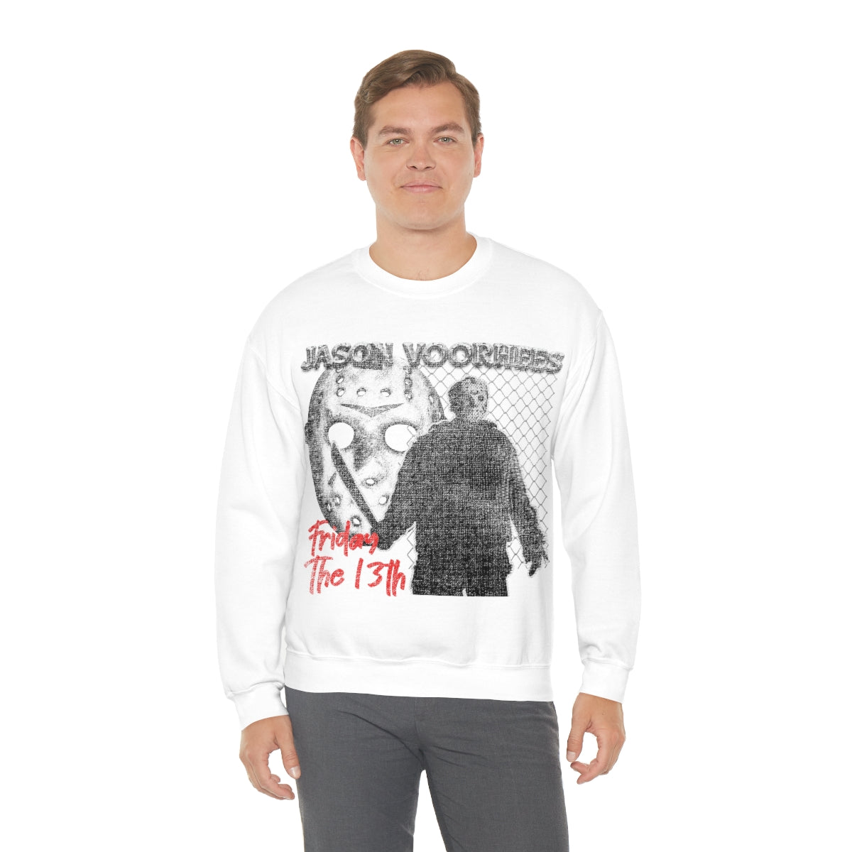 Jason Friday the 13th Horror Film Star Unisex Heavy Blend™ Crewneck Sweatshirt