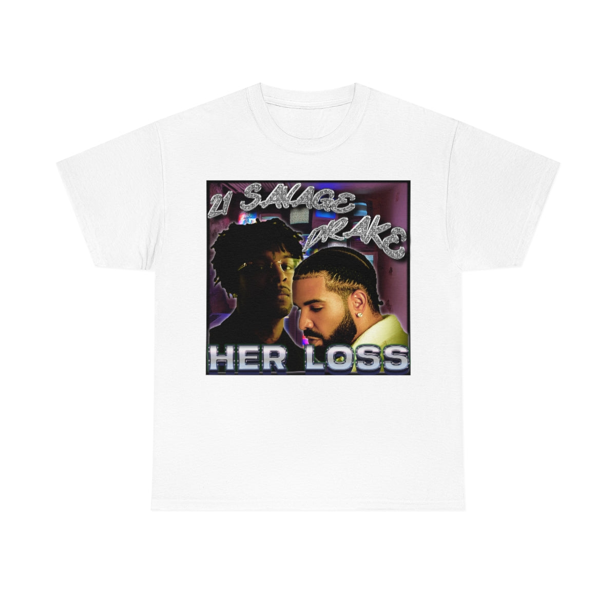 Drake and 21 Savage Her Loss Unisex Heavy Cotton Tee