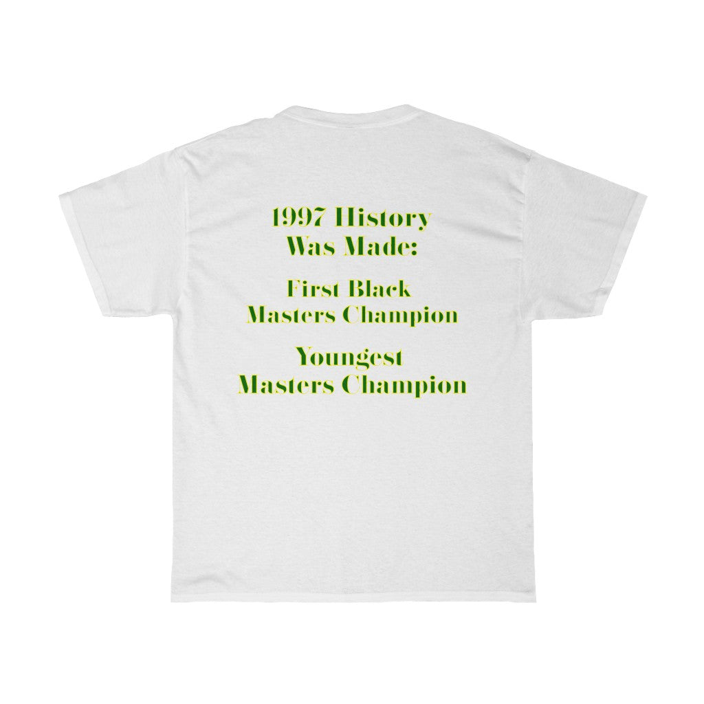 Tiger Woods 1997 Bootleg Tee The Masters 25th Anniversary Unisex Heavy Cotton Tee