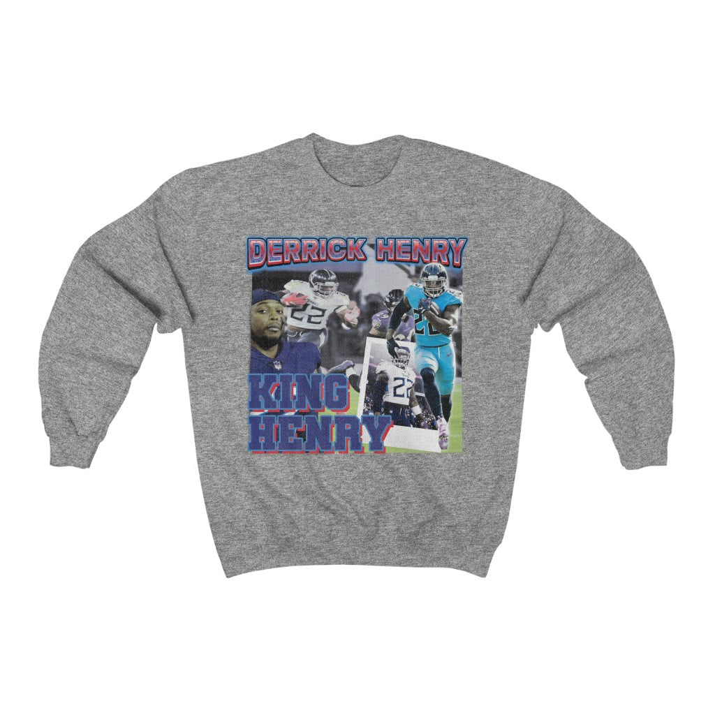 Derrick Henry King Henry Tennessee Football Star Unisex Heavy Blend™ Crewneck Sweatshirt