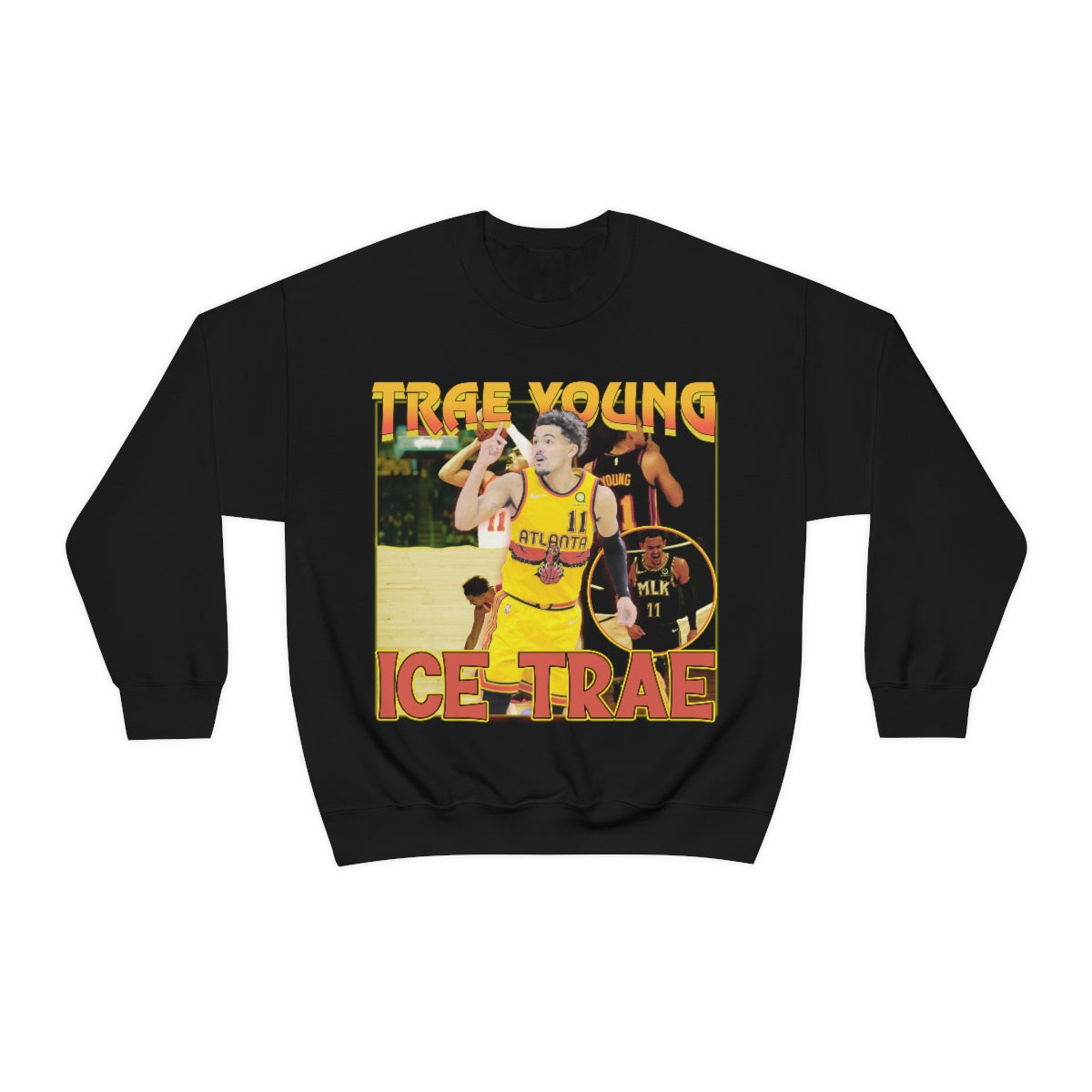 Trae Young Ice Trae Atlanta Basketball Star Unisex Heavy Blend™ Crewneck Sweatshirt