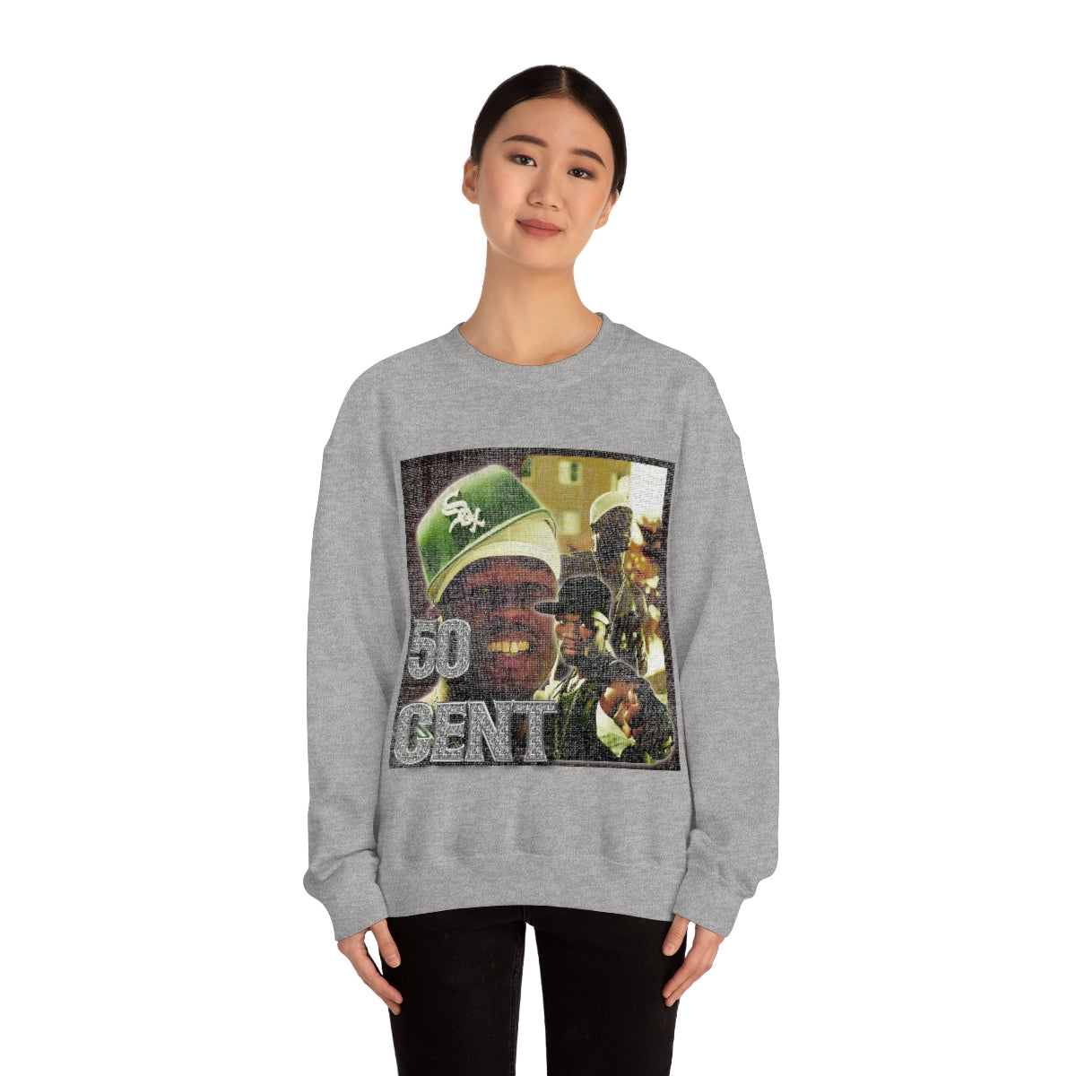 50 Cent Hiphop Legend  Unisex Heavy Blend™ Crewneck Sweatshirt